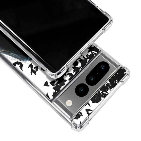 DC Comics Batman Holding batarang Art Google Pixel 7 Pro Clear Case